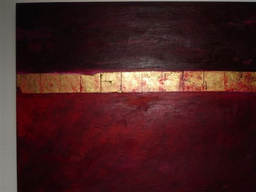 Golden Way IV - 81x100 cm