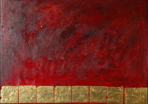 Golden Way III - 74x65 cm