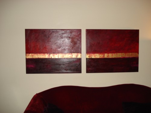 Golden Way V - 2 x 81x100 cm