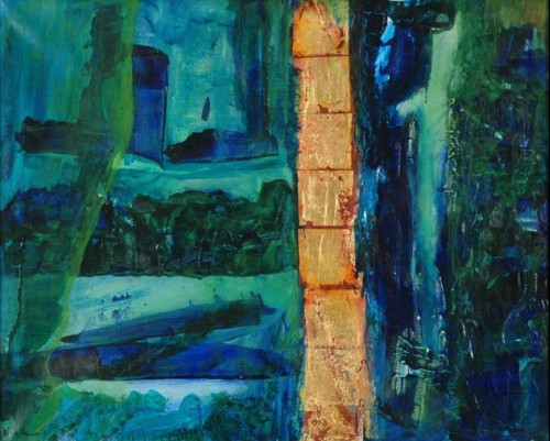Planète bleue III - 81x65 cm