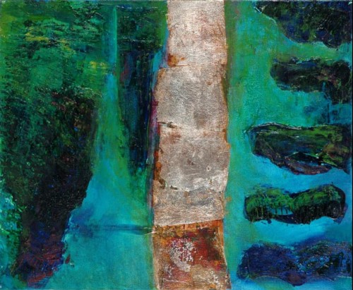 Planète bleue VI - 38x46 cm