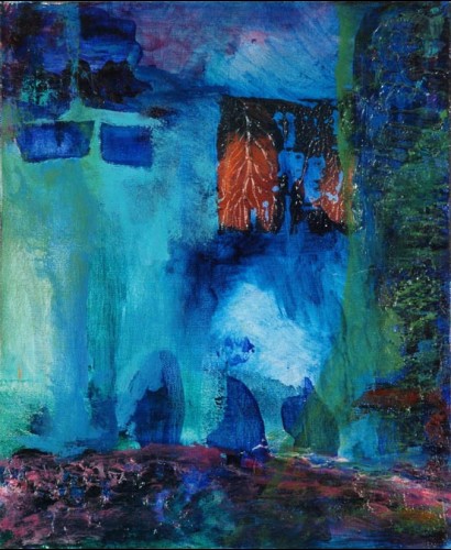 Planète bleue VII - 38x46 cm