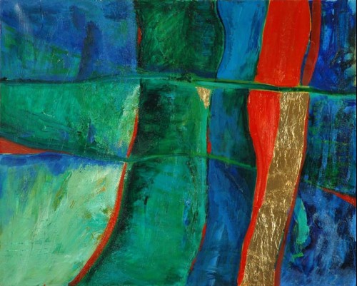 Planète bleue VIII - 81x100 cm