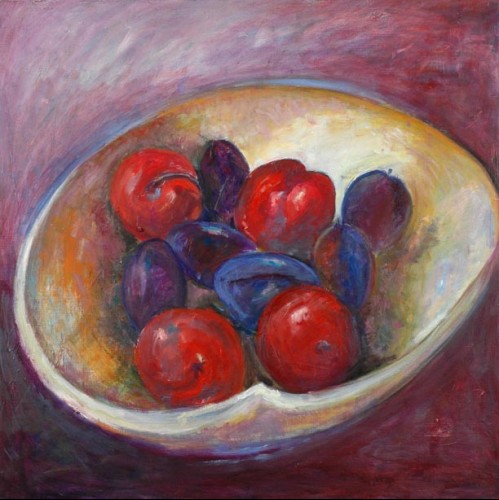 Prunes rouges - 81x100 cm