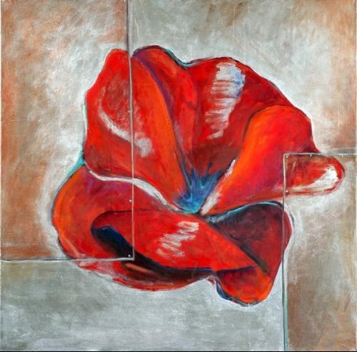 Pavot II - 100x100cm