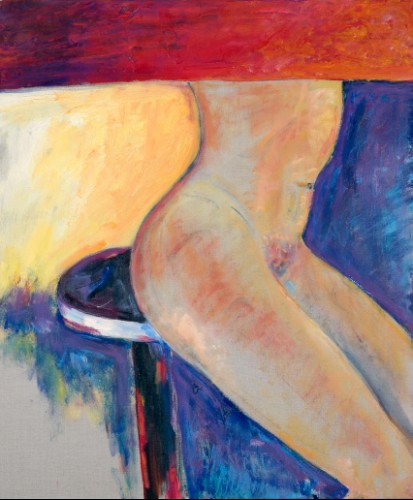 L'attente - 54x64 cm