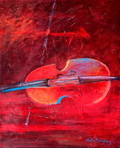 Violon Red - 81x100 cm